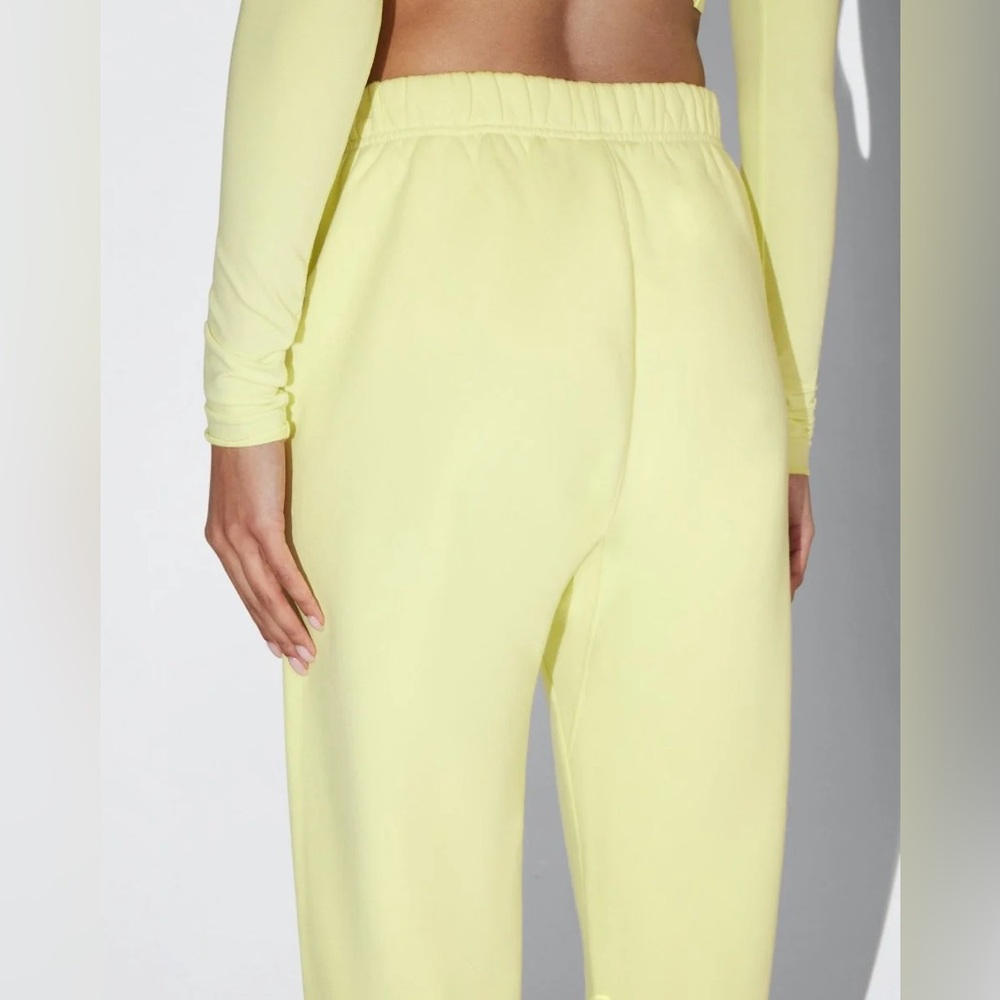 NWT KHY Fleece Straight Leg Women's Pants in Limoncello - Picture 3 of 4